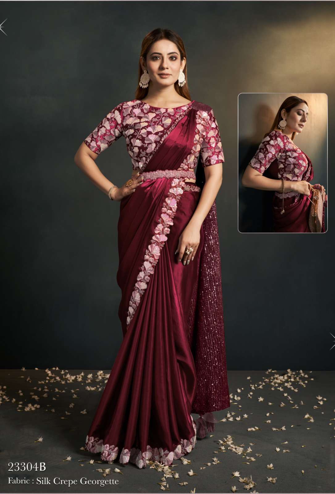 MAHOTSAV MANTHAN-23300 SERIES-NEW ADDITION COLOR  DESIGNER WEDDING SPECIAL READYMADE SAREE COLLECTION AT BEST RATE